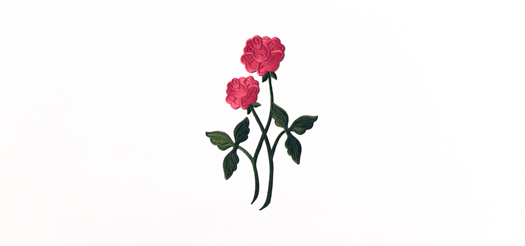 AP 054 Pink Roses (White Faux)